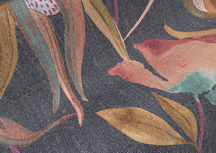 Belle Fuchsia, Indigo - Roman Blind - Image 4